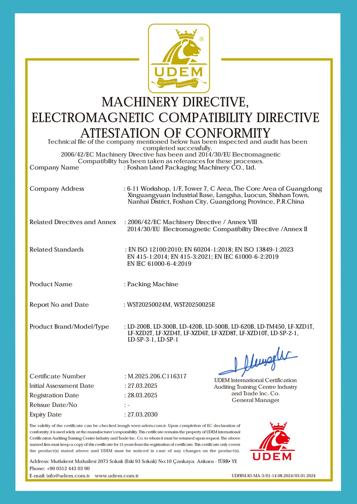 CE certificate
