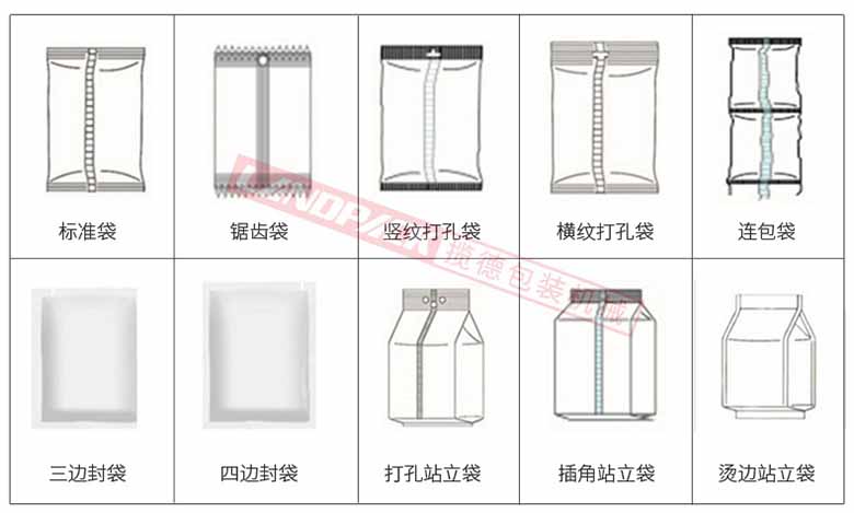 玉米颗粒定量包装机包装样袋