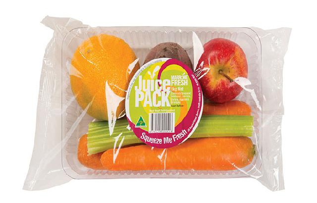 混合蔬菜水果带托盒包装方案